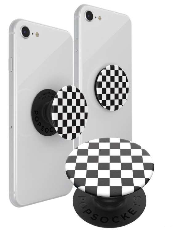 Popsocket דגם Pattern Checker Black