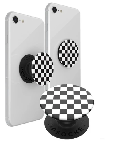 Popsocket דגם Pattern Checker Black