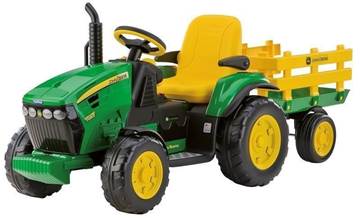 טרקטור ממונע גון דיר עם עגלה V12 Peg-Perego