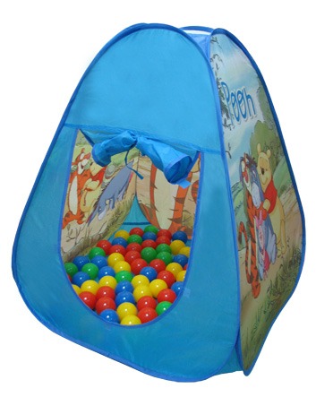 אוהל לילדים מותגים כולל 100 כדורים