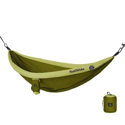 ערסל זוגי מבד מצנח שכיבה מתקפל לקטן NATUREHIKE Super Light Hammock