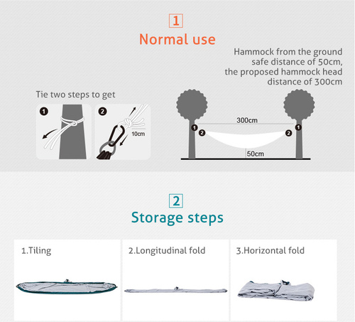ערסל זוגי מבד מצנח שכיבה מתקפל לקטן NATUREHIKE Super Light Hammock