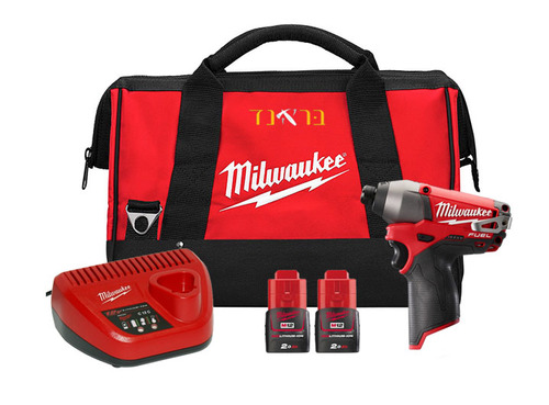 מברגת אימפקט / מקדחה 12V + שתי סוללות 2.0AH