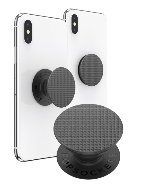 Popsocket דגם Textured Knurled Black