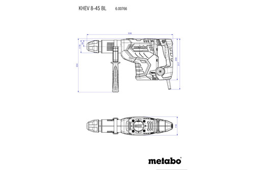 פטיש קידוח וחציבה KHEV 8-45 BL