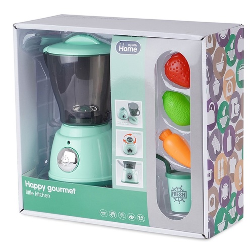 בלנדר משחק לילדים עם פעולת סיבוב וצלילים + 4 אביזרים - ירוק