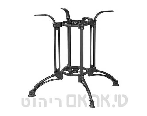 רגל רחבה לשולחן דגם בולוניה שחור