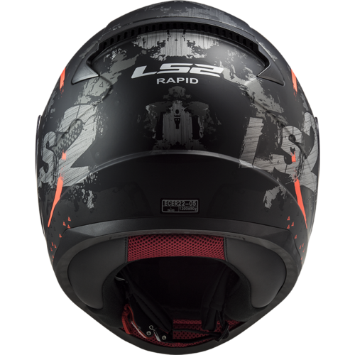 קסדת אל אס 2 רפיד כתום / טיטניום LS2 FF353 RAPID CIRCLE
