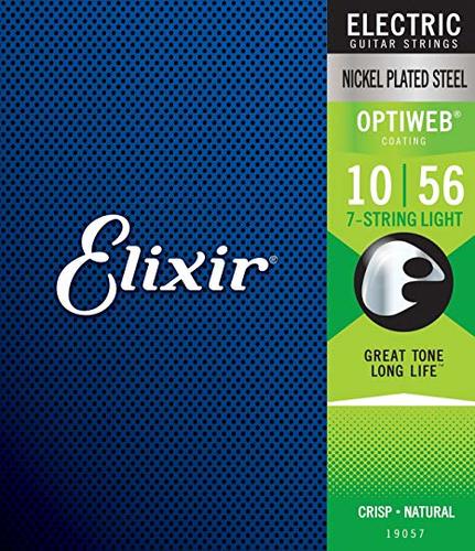 סט 7 מיתרים לחשמלית ELIXIR OPTIWEB 19057 10-56