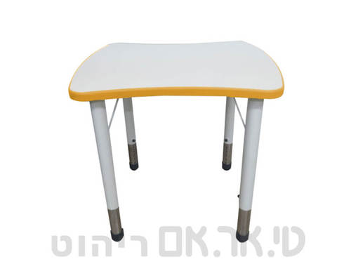 שולחן דגל עם רגליים מתכווננות צהוב