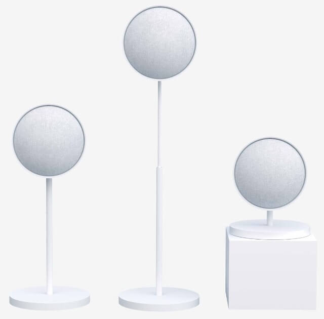 מעמד ריצפה מתכוונן (3 גבהים אפשריים)  לרמקול,לדגם Home Small מבית defunc בצבע לבן