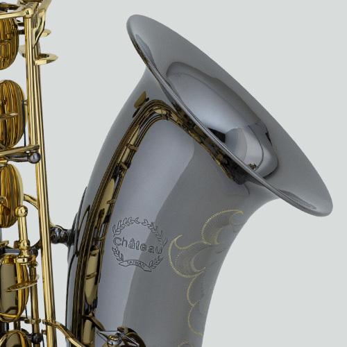 סקסופון טנור בצבע אפור עם נגיעות זהב CTS-50 מבית Chateau TAIWAN