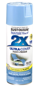 ספריי צבע כולל שכבת יסוד כחול ספא  - ULTRA COVER 2X Gloss Spa Blue Rust-Oleum