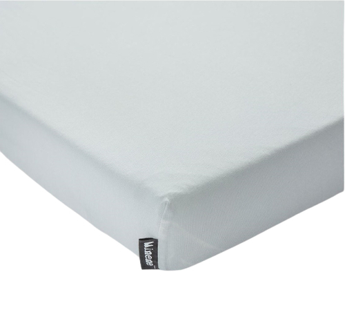 סדין ללול תינוק 100% כותנה ג'רסי מסדרת הליין הרקום - תכלת