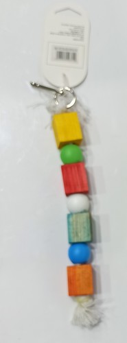 צעצוע קוביות עץ לתוכים