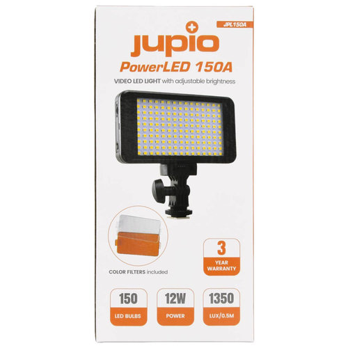 פנס 150 לדים עם סוללה פנימית Jupio PowerLED 150
