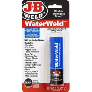 פלסטלינה אפוקסית חזקה לשימוש מתחת למים JB WATERWELD