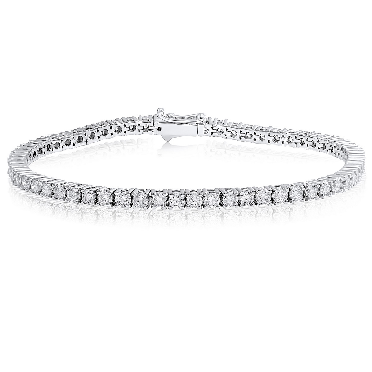 צמיד טניס יהלומים 4.85ct זהב 14K