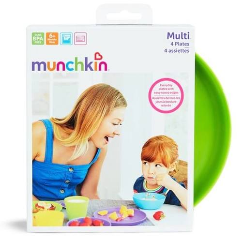 סט 4 צלחות אוכל MUNCHKIN