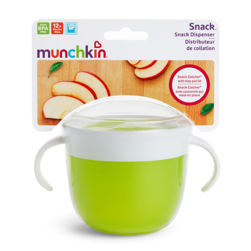 קערת חטיפים/ פירות עם מכסה ירוק MUNCHKIN