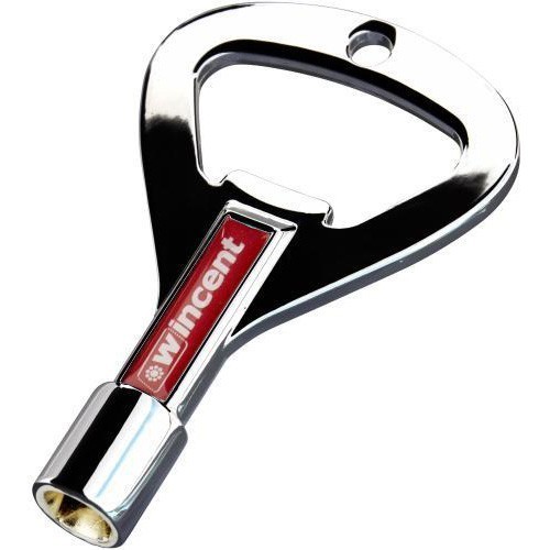מפתח לכיוון תופים עם פותחן בקבוקים ניקל WINCENT W-ROCKKEYCH
