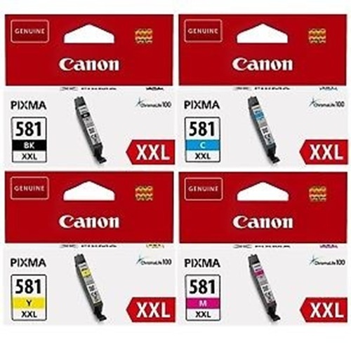 סט 4 ראשי דיו מקוריים CLI581XXL CANON