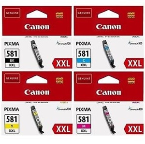סט 4 ראשי דיו מקוריים CLI581XXL CANON