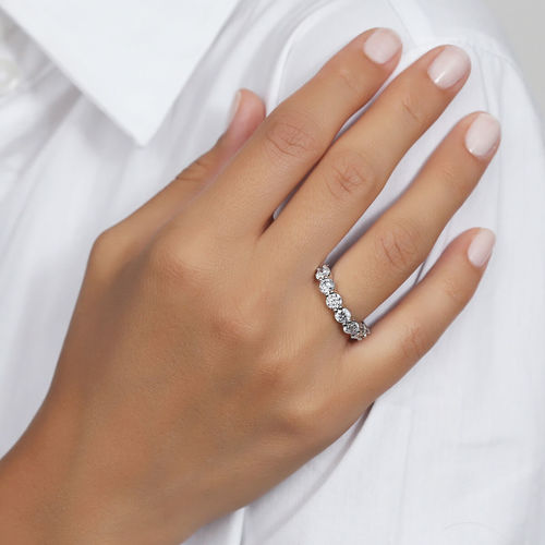טבעת איטרניטי יהלומים 2.10CT זהב 14K