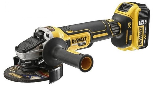 משחזת זווית 20V ללא פחמים + סוללה 5AH ומטען