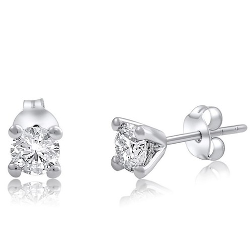 עגילי יהלומים צמודי אוזן 1.0CT זהב 14K