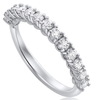 טבעת יהלומים חצי נישואים 0.57ct זהב 14K