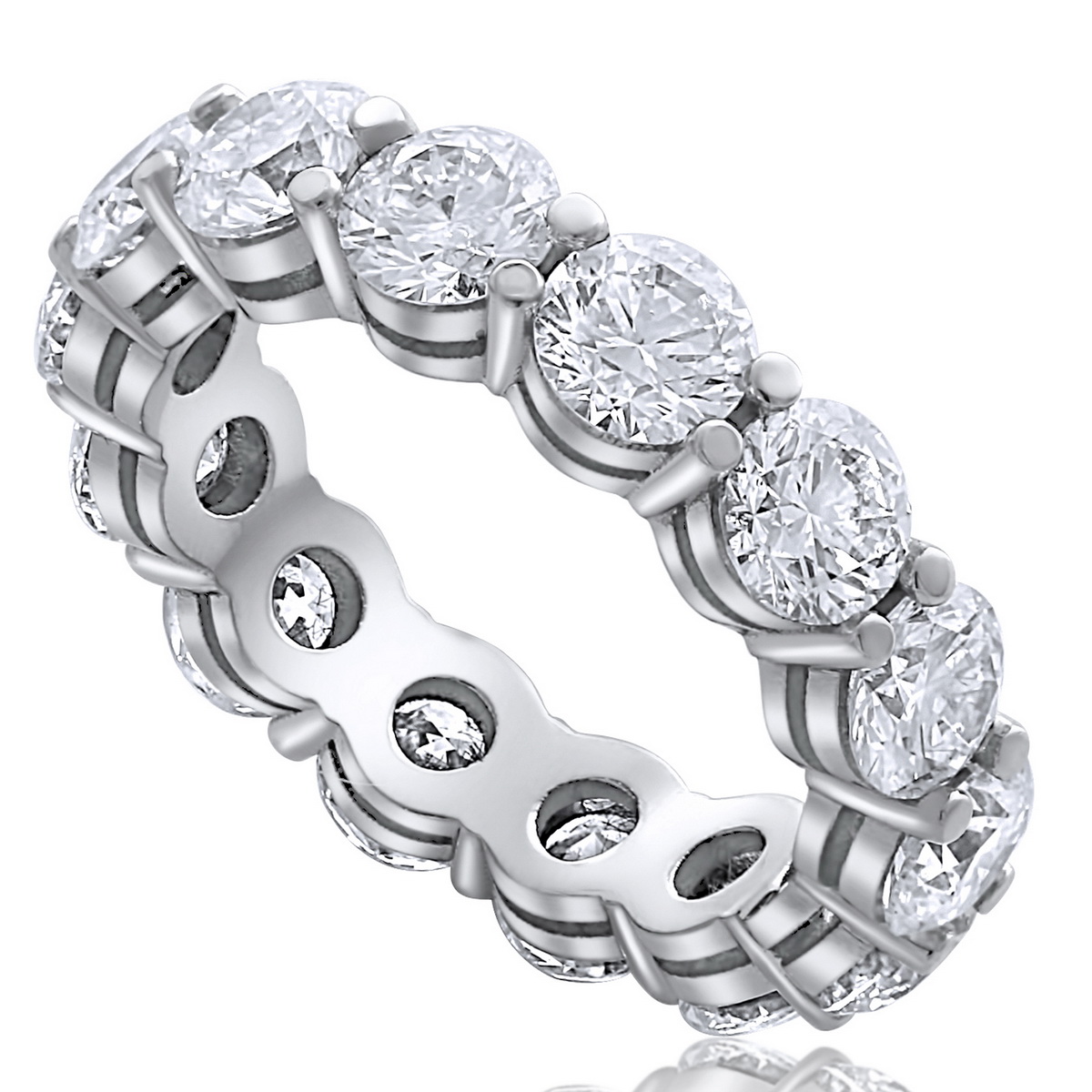 טבעת איטרניטי יהלומים 4.20ct זהב 14K