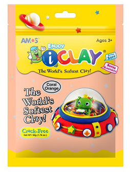 חנות יצירה i clay amos חימר קל 50 גרם מעיין היצירה