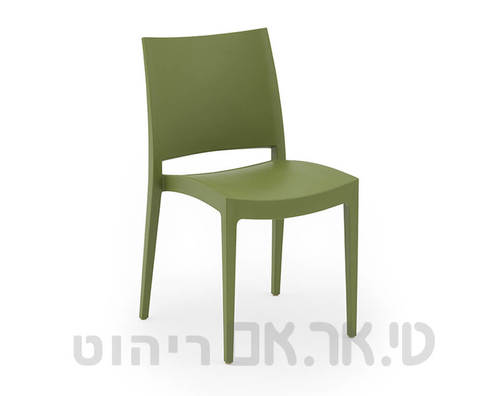 כסא אלומה ירוק זית