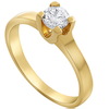 טבעת אירוסין יהלום 0.40ct זהב 14K