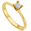 טבעת אירוסין יהלום 0.20ct זהב 14K
