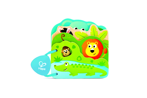 זוג ספרים מעץ לתינוק - HAPE 