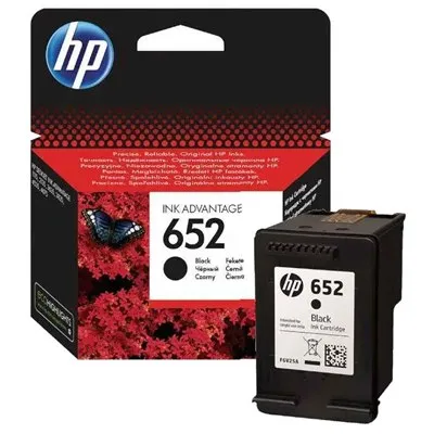 ראש דיו שחור מקורי HP 652 F6V25AE