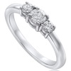 טבעת שלושה יהלומים 0.43ct זהב 14K