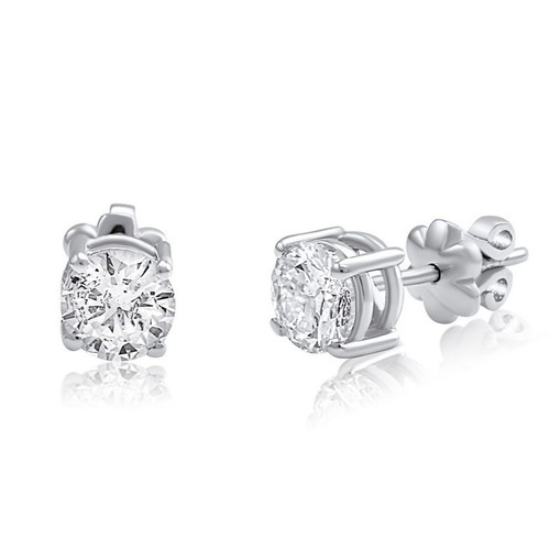 עגילי יהלומים צמודי אוזן 1.40ct זהב 14K