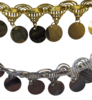 רצועת בד עם מטבעות חלקים, 10 יארד