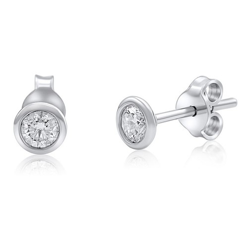 עגילי יהלומים צמודי אוזן 0.50ct זהב 14K