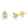 עגילי יהלומים צמודי אוזן 0.50CT זהב 14K