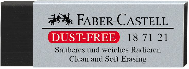מחק שחור faber castell dust free