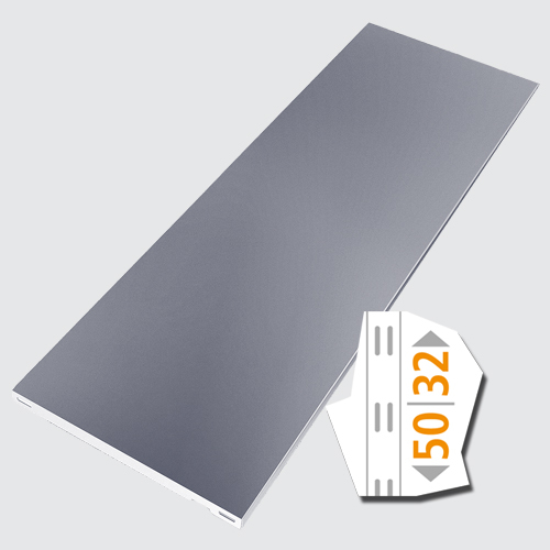 זוג מדפי מתכת 80X35 ס