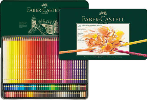 סט 120 עפרונות צבעוניים faber castell פוליכרומוס