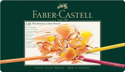 סט 120 עפרונות צבעוניים faber castell פוליכרומוס