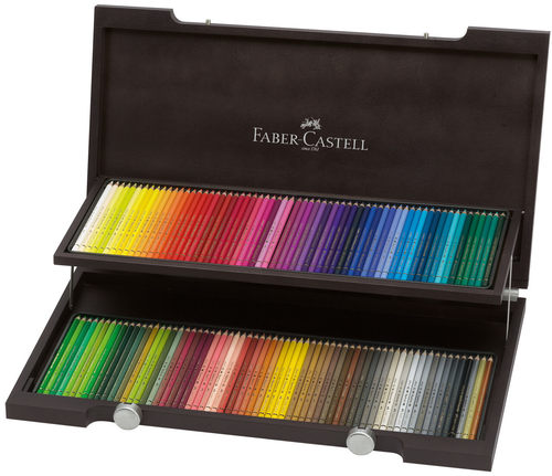 סט 120 עפרונות במזוודת עץ polychromos