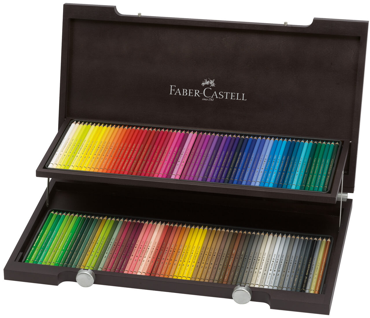 סט 120 עפרונות במזוודת עץ polychromos