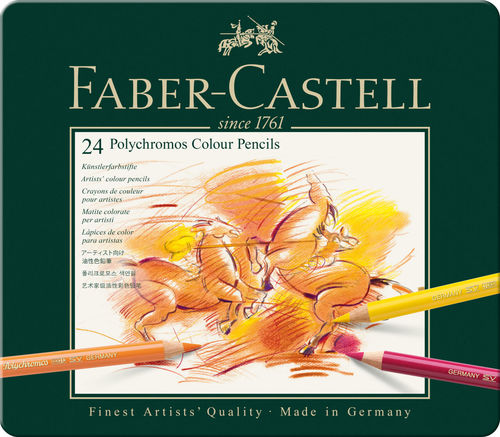 סט 24 עפרונות מקצועיים פוליכרומוס faber castell